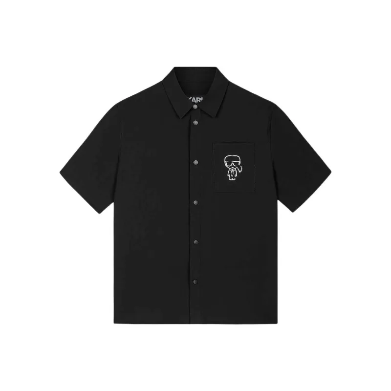 KARL LAGERFELD Shirt Men's Black-0