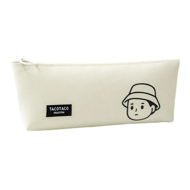 TACOTACO Large Capacity Minimalist Style Canvas Storage Bag Pencil Pouches & Cases-0