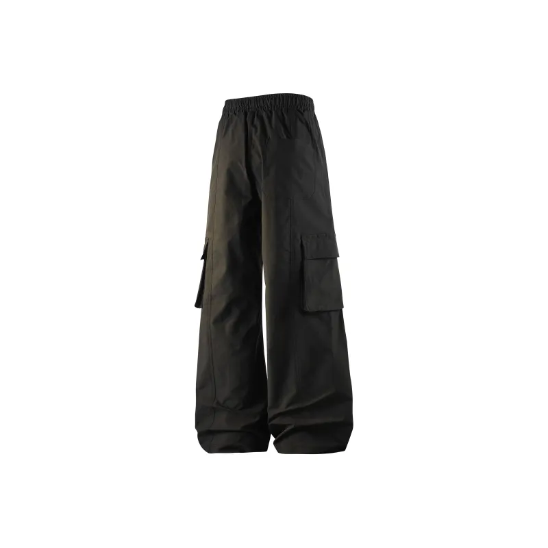 KIRHNE Cargo Pants Unisex Black-5