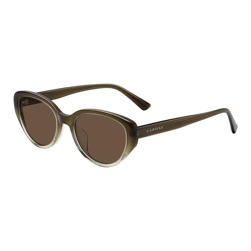 CAPONI TR/Memory Plastic Cat Eye Sunglasses Unisex Multicolor-0