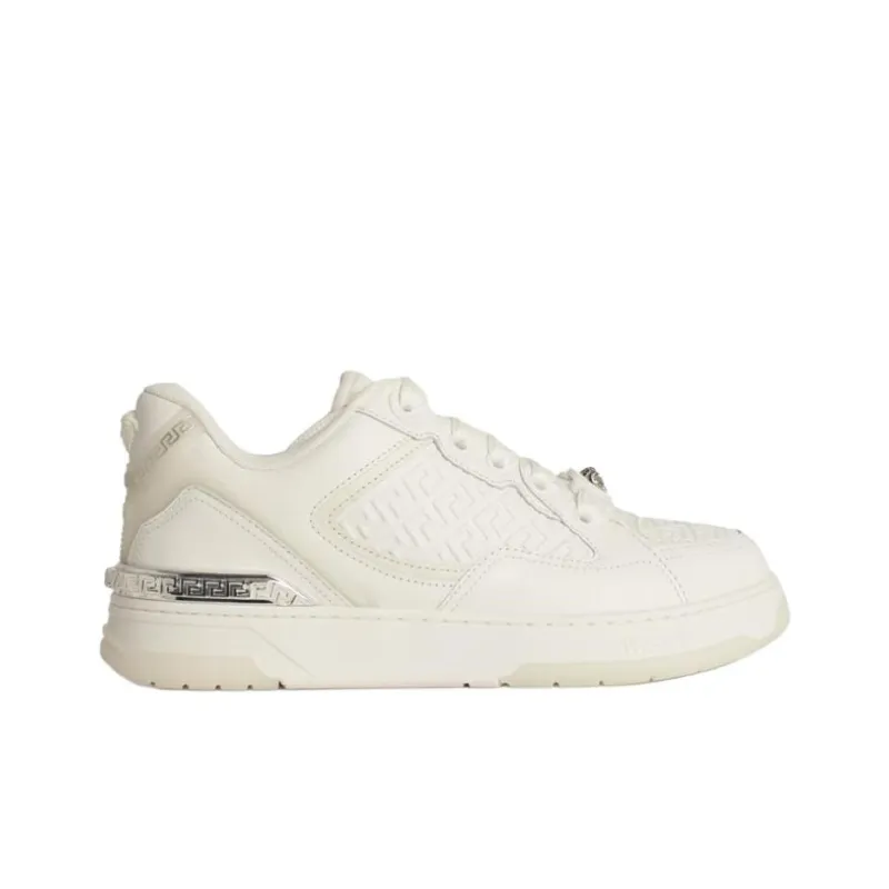VERSACE Greca Versace Low Top Skateboard Shoes Men's White-1