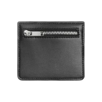 ZARA Polyurethane Card Holder Men's Black