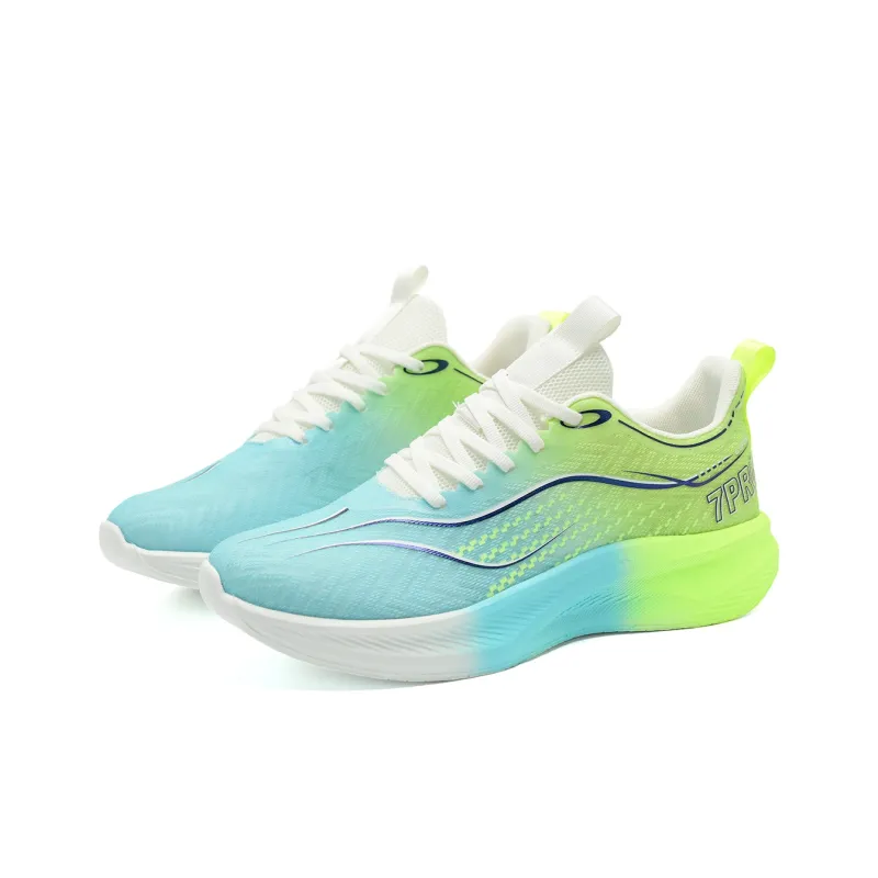 7 SEVFUN Running Shoes Unisex Low Top White/Pink/Green-21