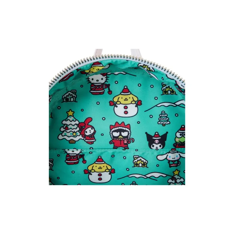 Sanrio Loungefly Collaboration Polyurethane Backpack Mini Women's Red & Multicolor-5