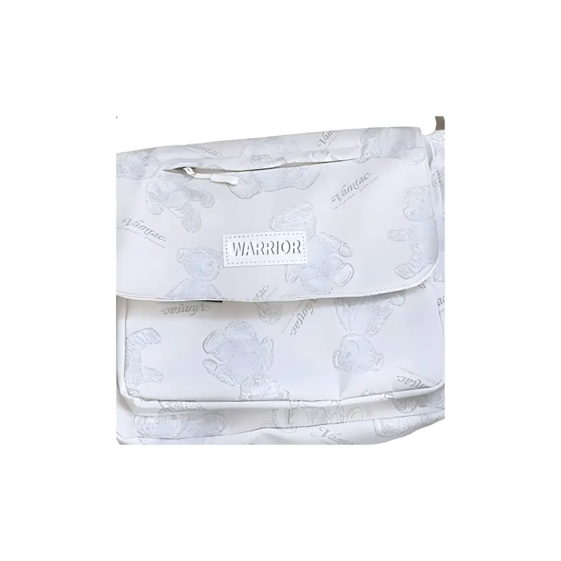 Warrior Nylon Fabric Bag Women's Ecru-3