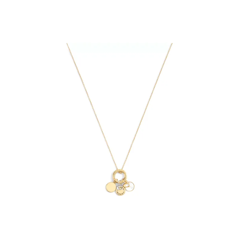 COACH Brass Plated Necklaces Women's Gold-0