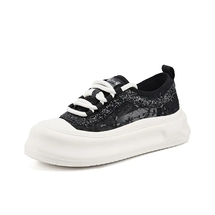 DAPHNE Anti Slip Wear Resistant Low Top Skateboard Shoes Women's-7