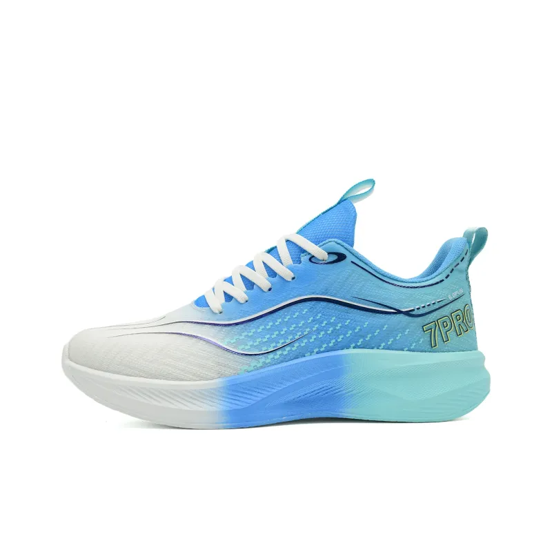 7 SEVFUN Running Shoes Unisex Low Top White/Pink/Green-12