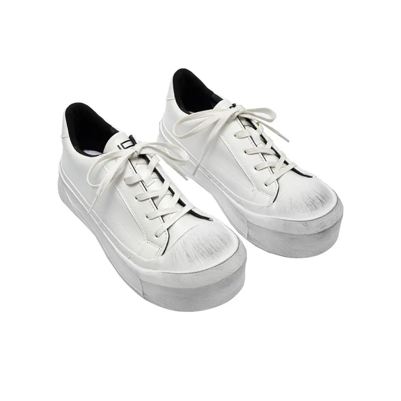 HELIOT EMIL Low Top Skateboard Shoes Men's White/Black-3