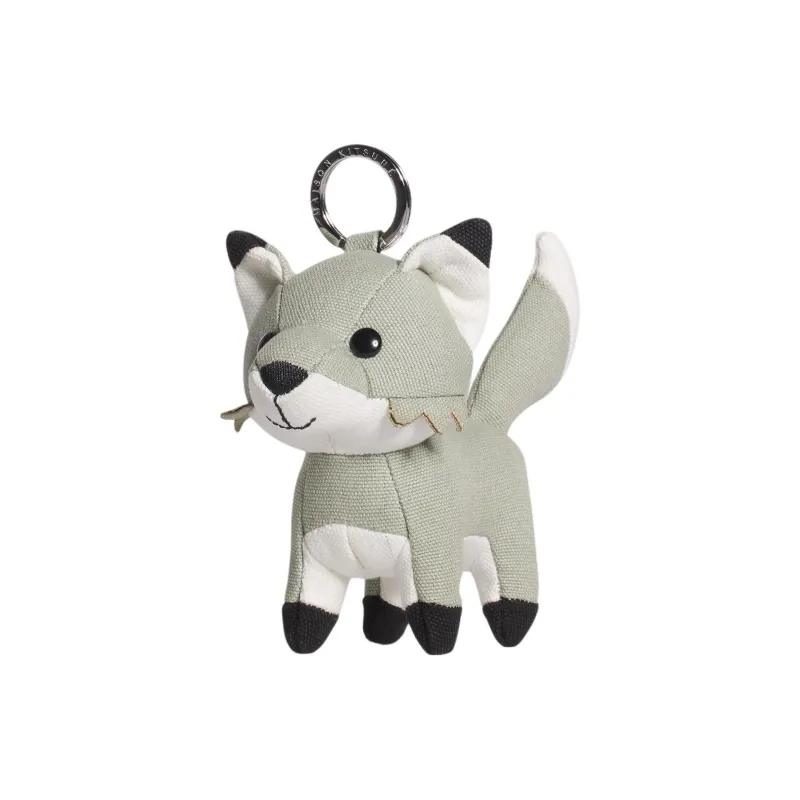 Maison Kitsune 100% Cotton, Canvas, Metal, Iron Polyester Keychains Women's Gray-0