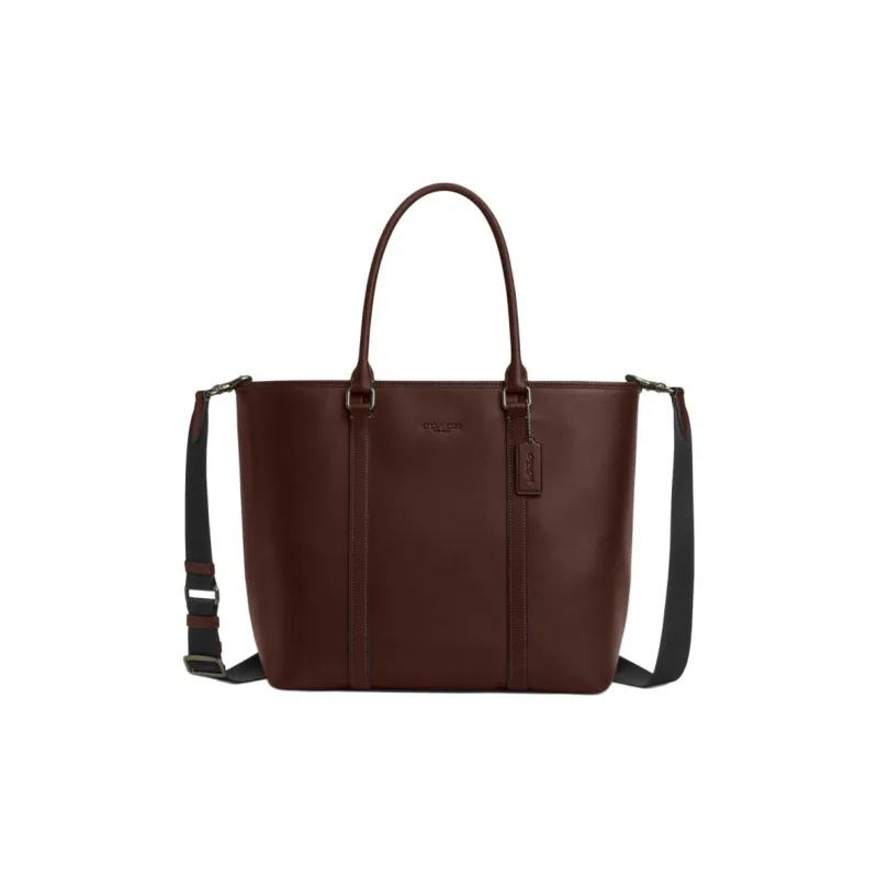 COACH Calfskin Handbag Tubas Women's Chocolate-0