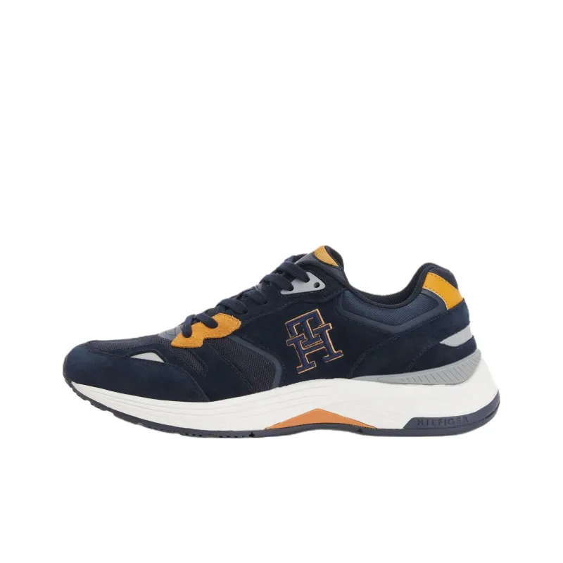 Tommy Hilfiger Abrasion Resistant Breathable Low Top Casual Running Shoes Men's Dark Blue-0