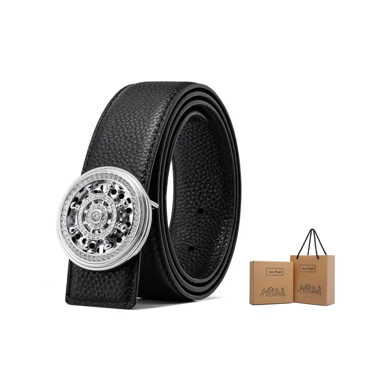 Ace Paul Cow Leather Belt Unisex Width 3.8cm-6