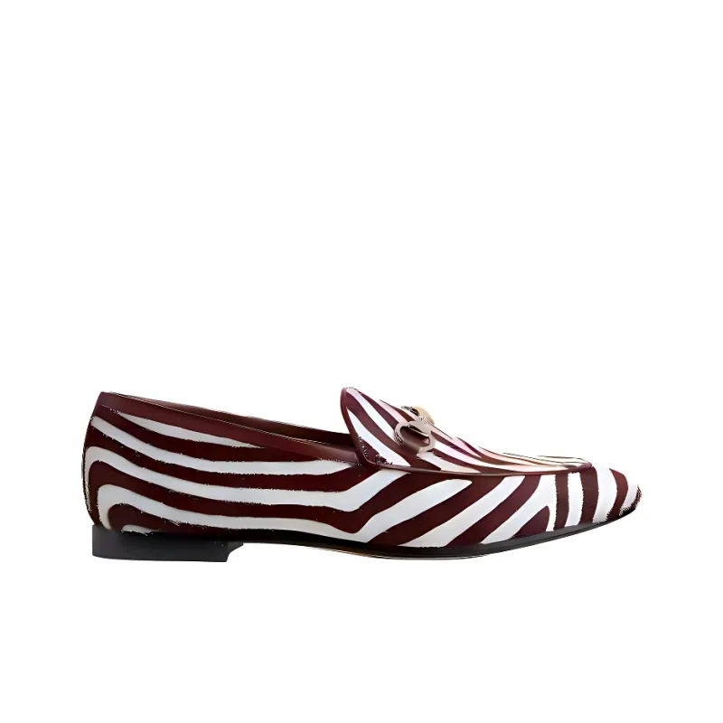GUCCI Jordaan Casual Single Shoes Women's Red White-1