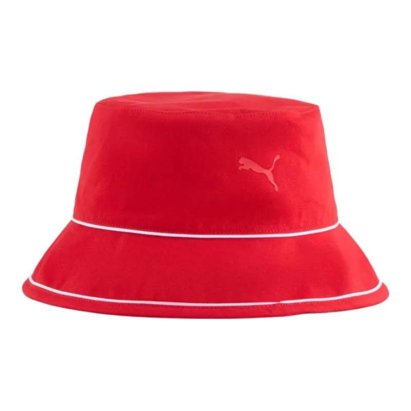 PUMA x Ferrari Polyester, Cotton Bucket Hats Unisex Red-0