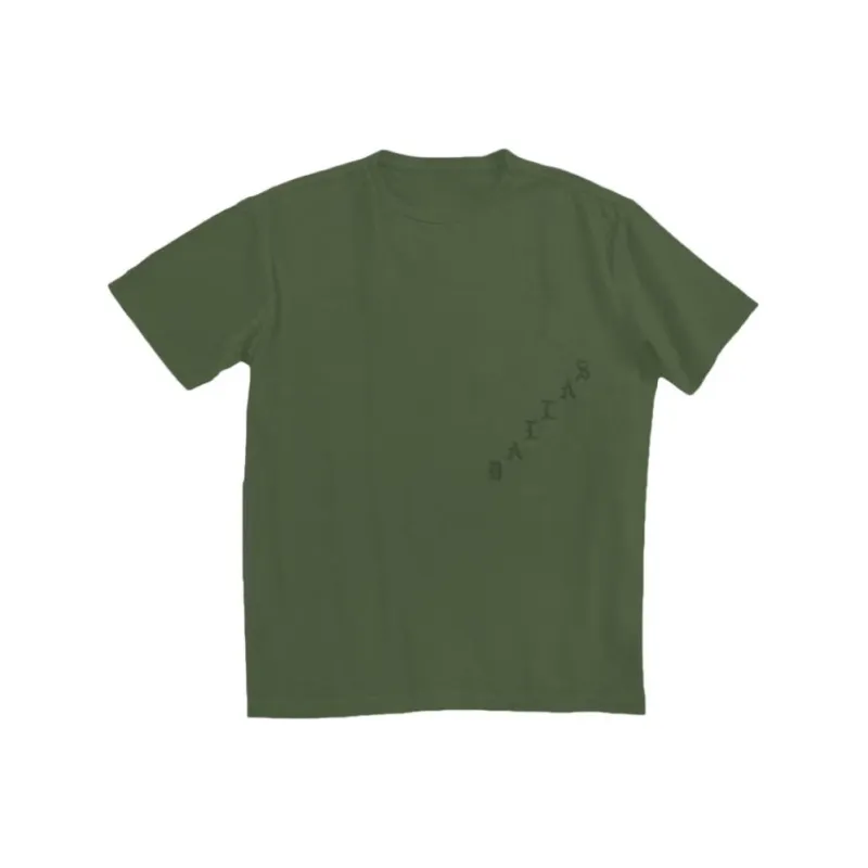 Kanye West T Shirt Men's Army Green-0