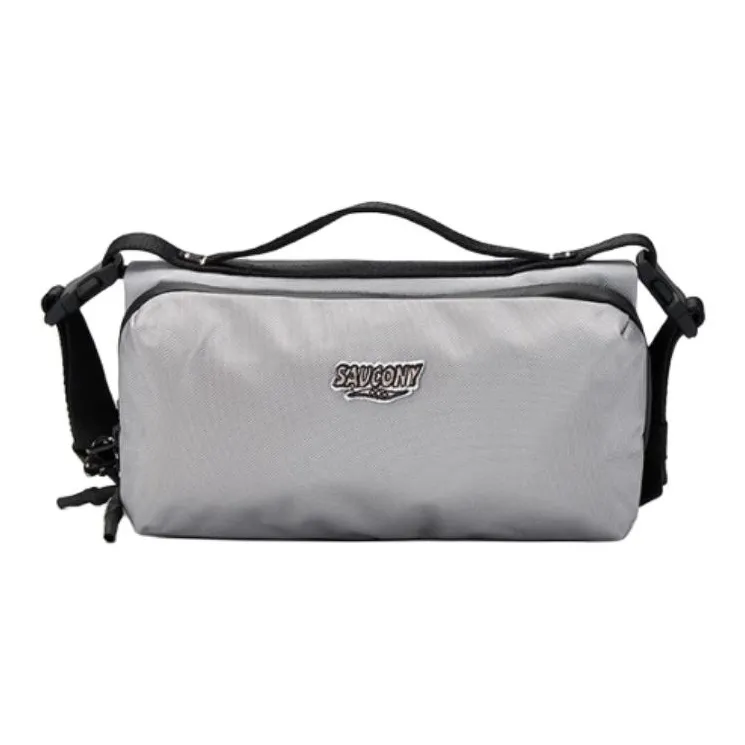 Saucony Travel Lightweight Crossbody Bag Unisex Jet Black/Cyan Bird Gray-3