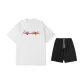2 Pack (White Top+Black Shorts)
