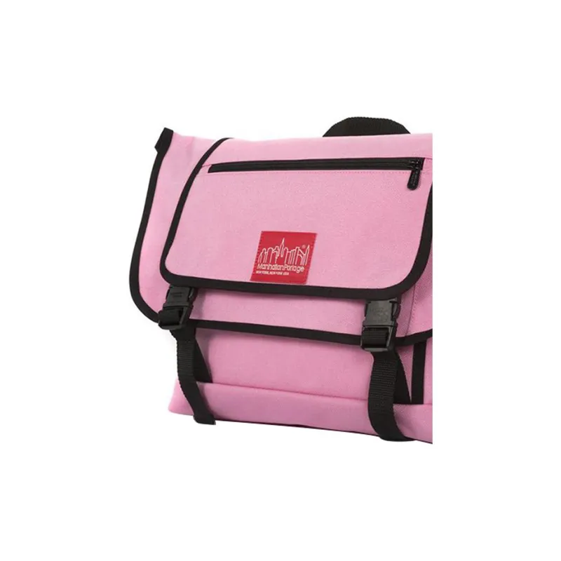 Manhattan Portage CORDURA Classic Fabric Messenger Bag Crossbody Bag Shoulder Bag Unisex Pink-3