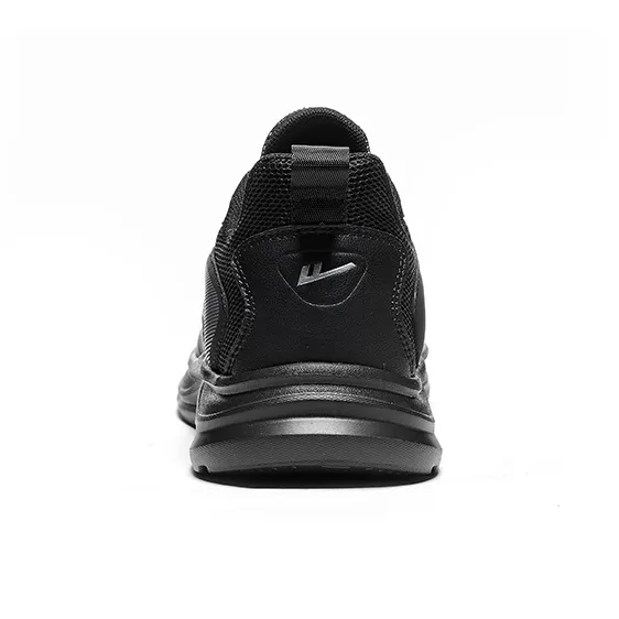 Warrior Wear resistant, Lightweight, Breathable, And Non slip. Low Top Casual Running Shoes Men's Black-3