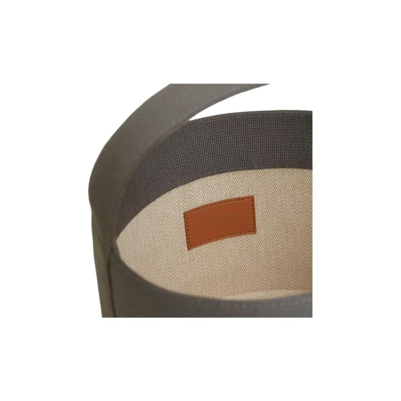HERMES Sherwood Wool Bucket Bag Handbag Small Size Women's Dark Gray & Orange-2