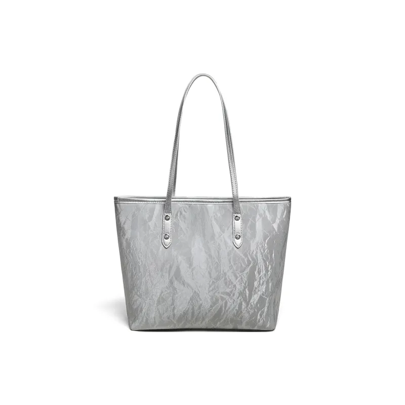C°BANNER Synthetic Leather Shoulder Bag Tubas Women's Gray-3