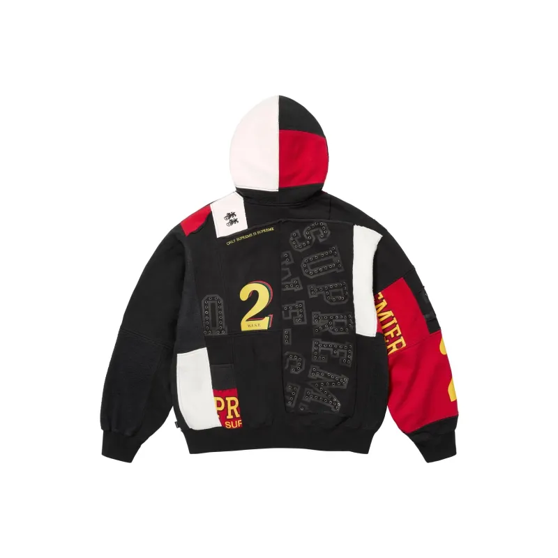 Supreme Patchwork Zip Up Hooded Sweatshirt SS25-5