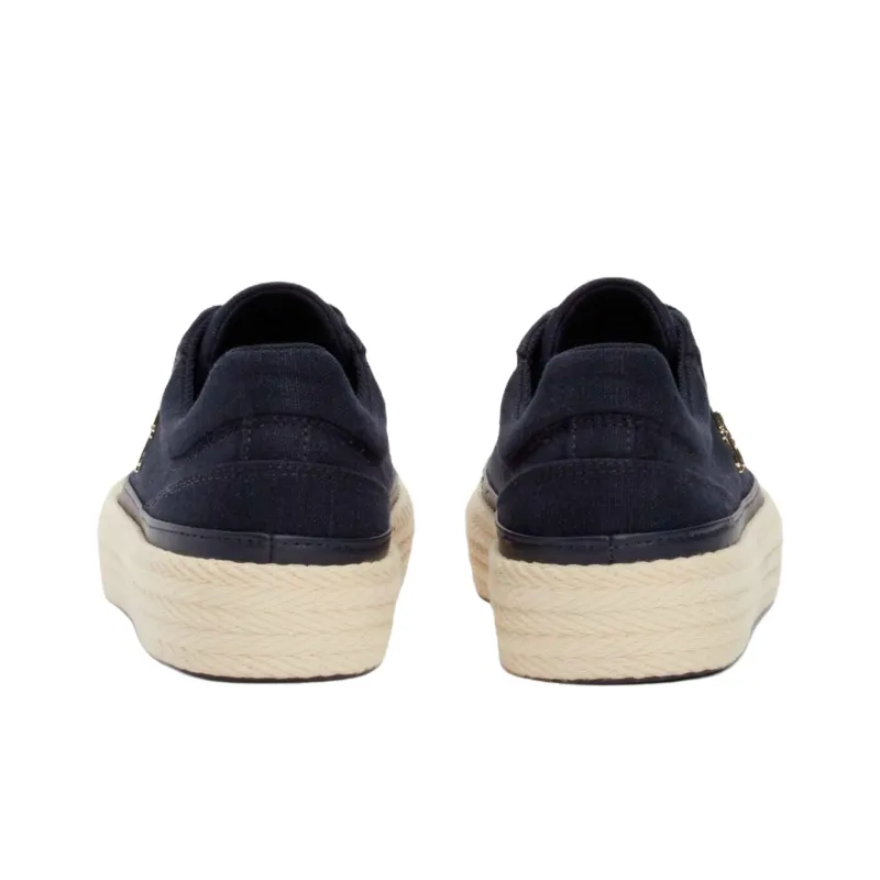 Tommy Hilfiger Anti Slip Wear Resistant Low Top Skateboard Shoes Women's Dark Blue-4