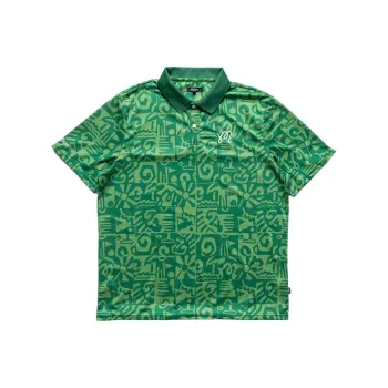 Malbon Golf Polo Shirt Men's Green