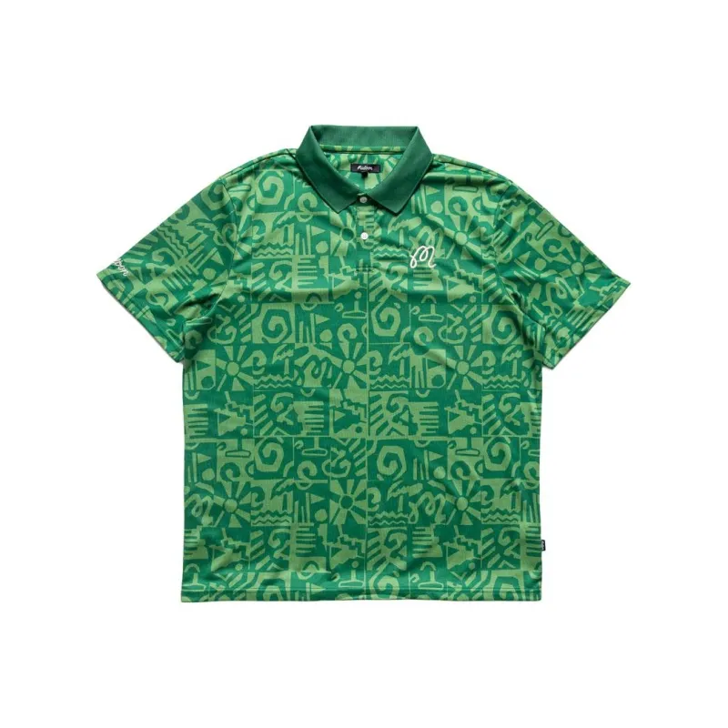Malbon Golf Polo Shirt Men's Green-0