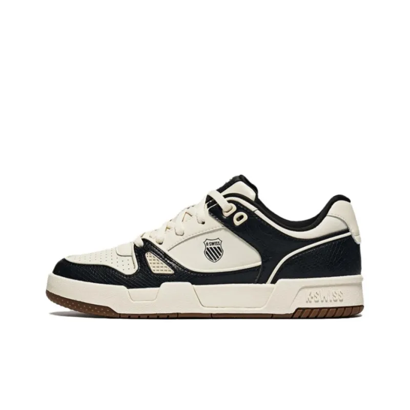 KSWISS Low Top Skateboard Shoes Men's Black White-0