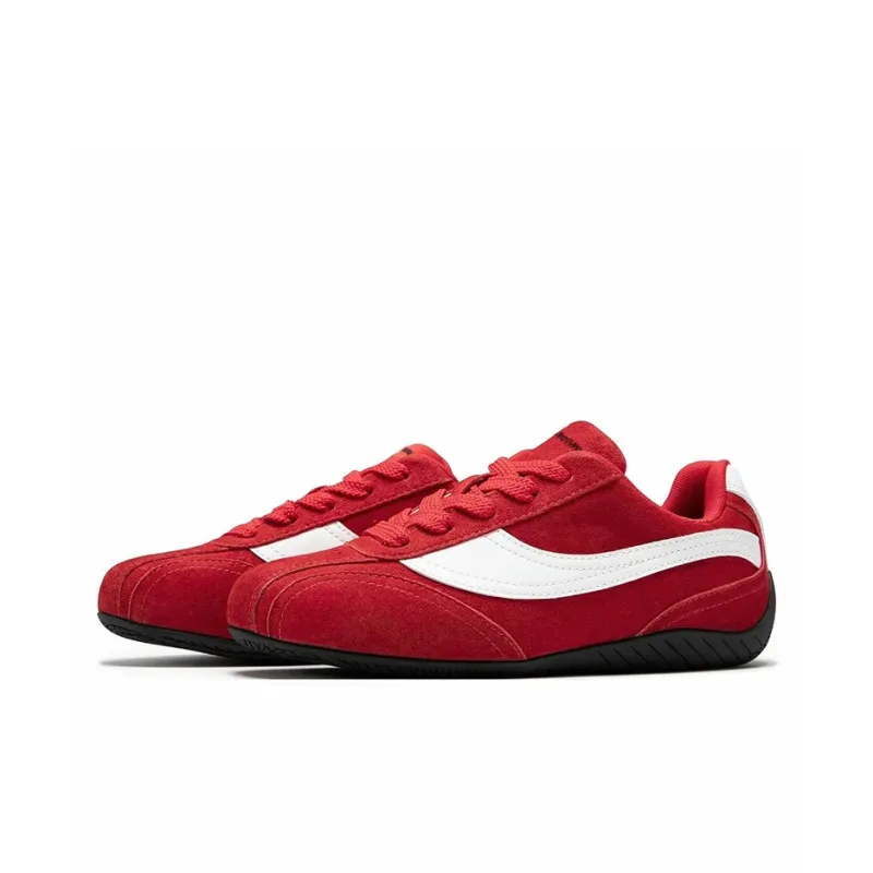 PIYOPIYO Low Top Skateboard Shoes Women's Red-5