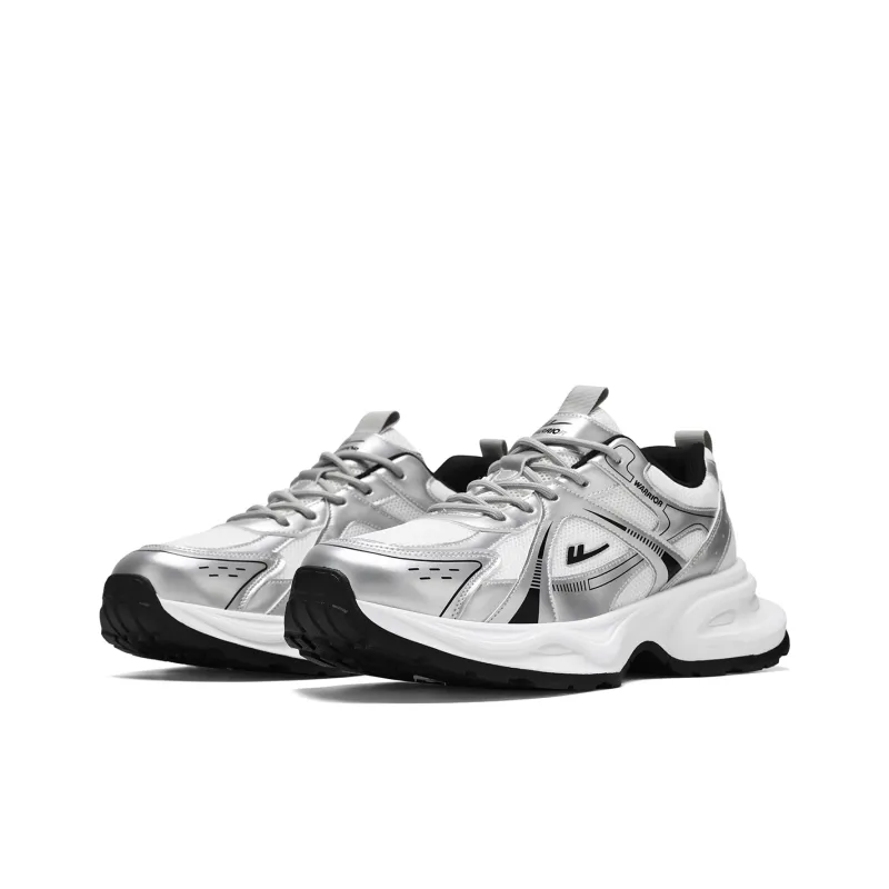 Warrior Abrasion Resistant Lightweight Height Increasing Low Top Chunky Sneakers Unisex-1