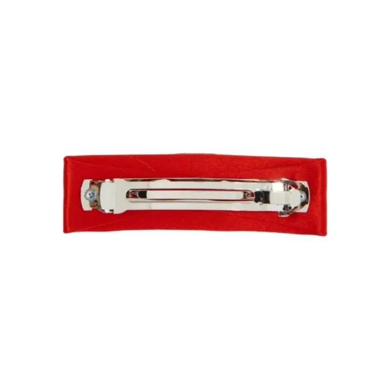 FERRAGAMO Cotton Hair Clips Women's Red-2