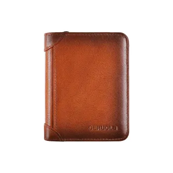 Gorora Top Grain Cow Leather Wallet Regular Men's Multicolor