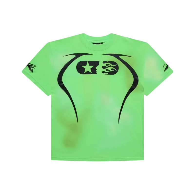 Hellstar T Shirt Men's Neon Green-0