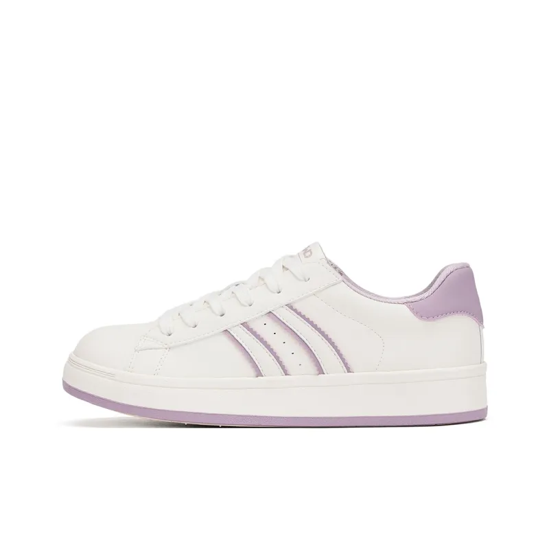 Hotwind Versatile White Sneakers Abrasion Resistant Slip Resistant Low Top Skateboard Shoes Women's-20