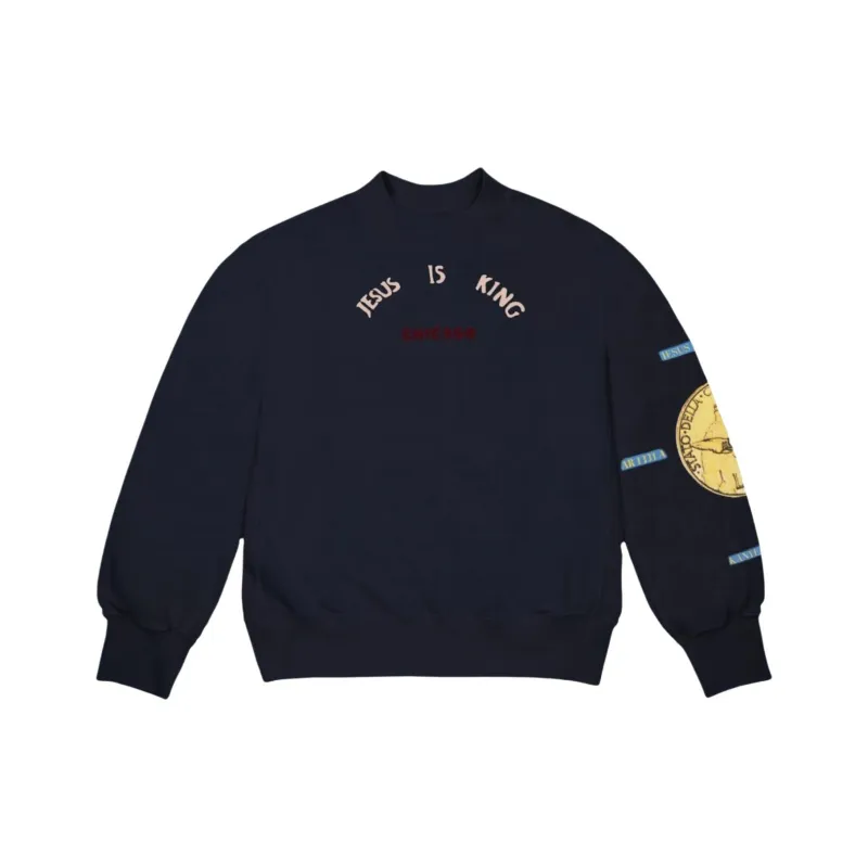 Kanye West Sweatshirt Men's Marine Blue-0