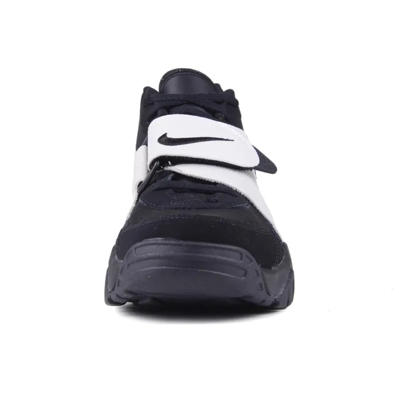 Nike Air Veer Abrasion Resistant Mid Top Basketball Shoes Men's Black White-2
