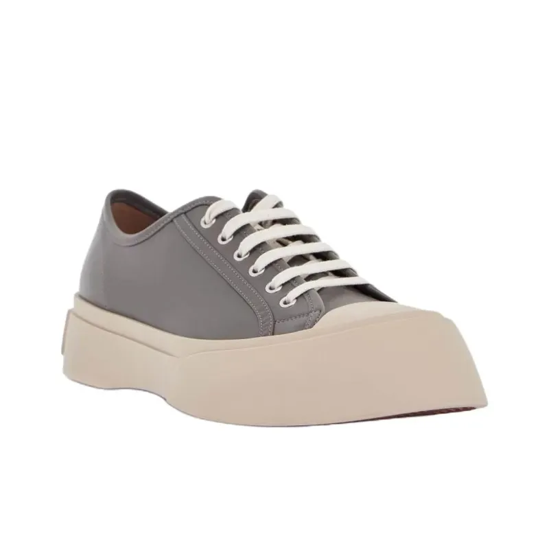 MARNI Logo Patch Lace Up Sneakers-2