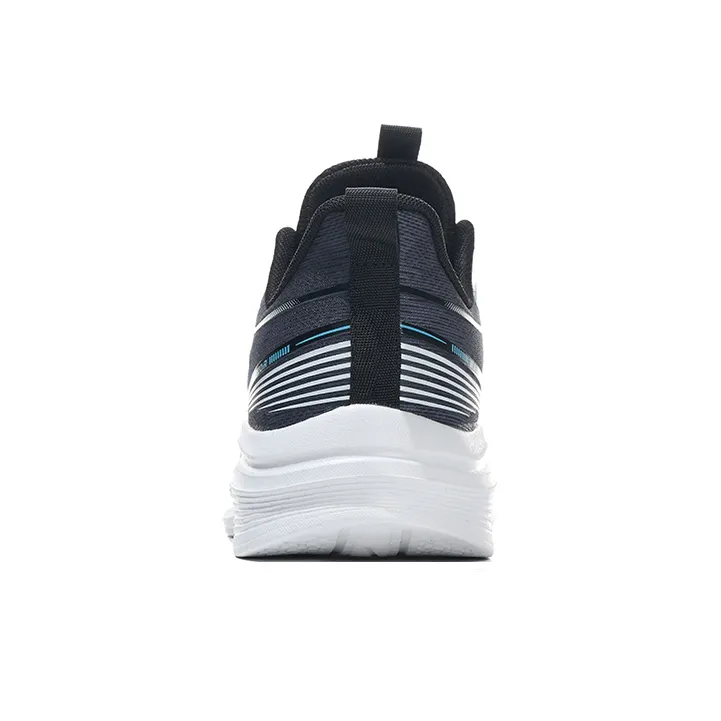 WARRIOR Running Shoes Men Low Top White Blue Black-3