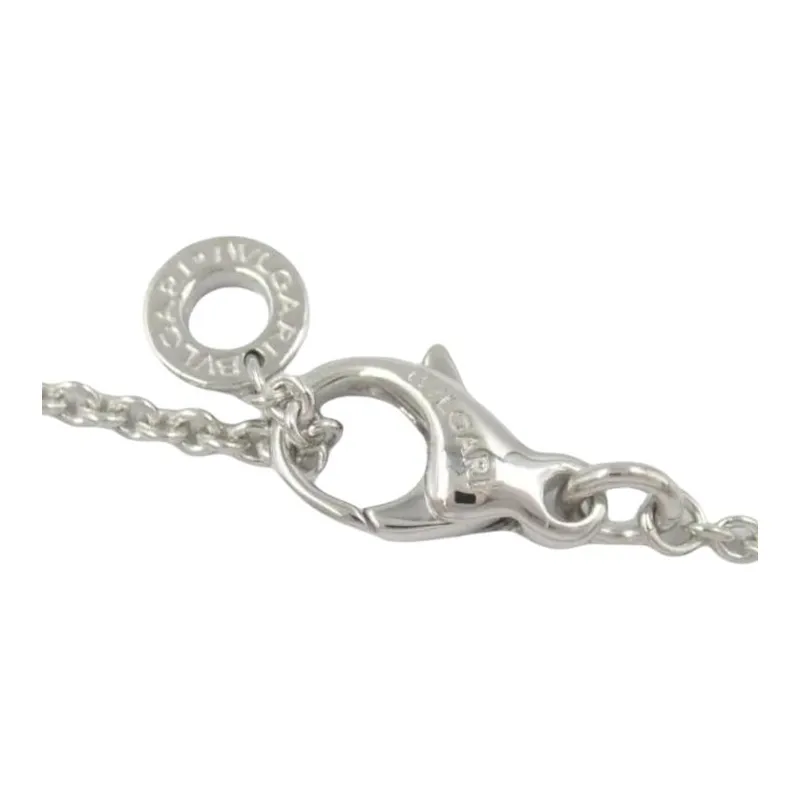 BVLGARI 10's 18kt White Gold Parentesi Diamond Necklace-2
