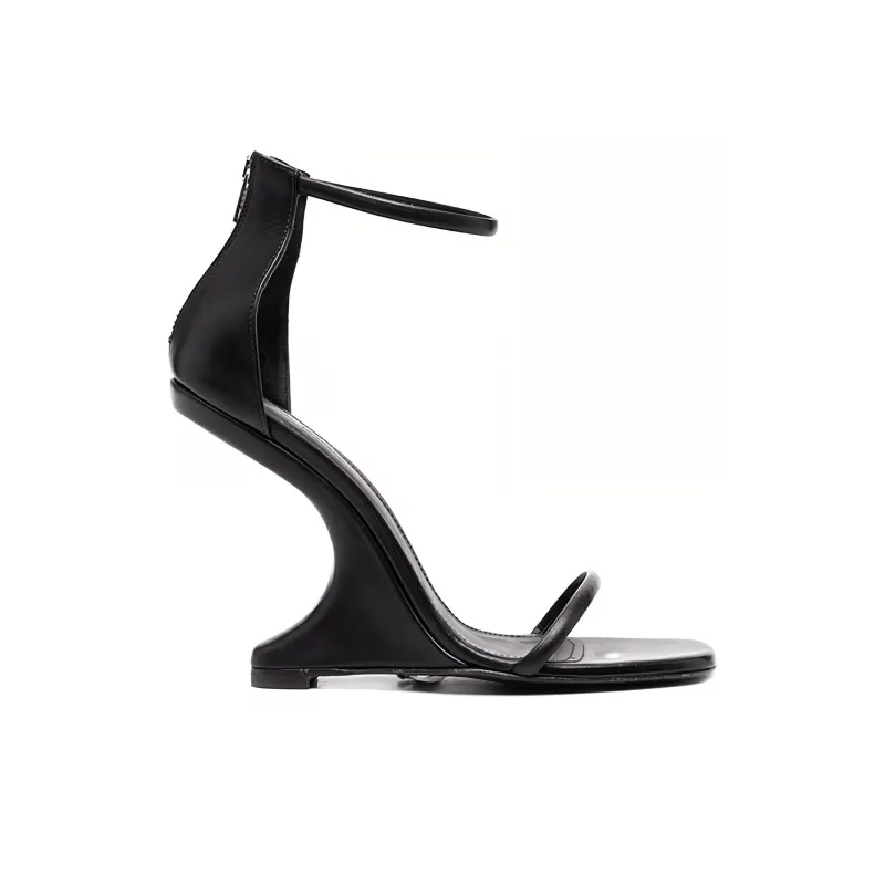 RICK OWENS/RO Cantilever 11 One Strap Sandals Women's Black-1