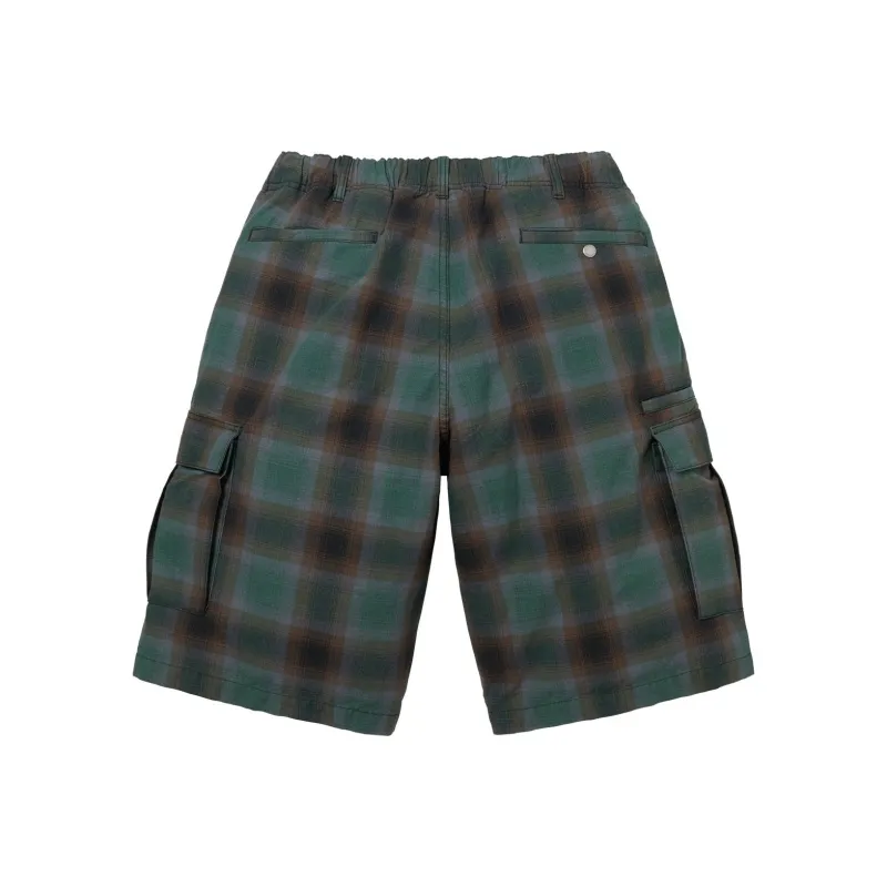 Supreme Shadow Plaid Cargo Short-3