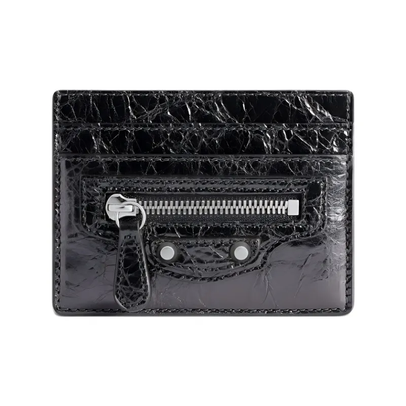 Balenciaga Le City Lambskin Card Holder Women's Steel Gray-0