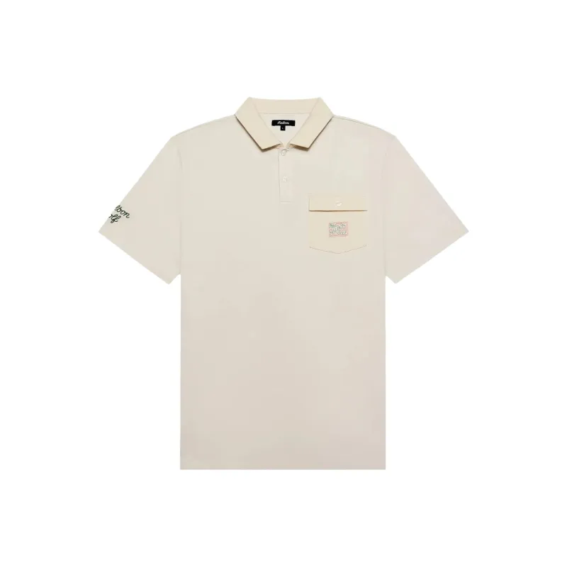 Malbon Golf Polo Shirt Men's Ivory-0