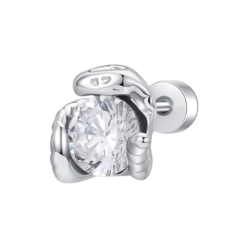 Lady Go Titanium Steel Stud Earrings Unisex-7