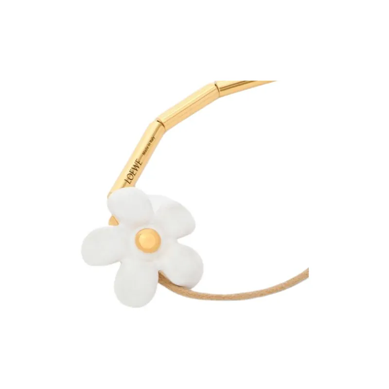 LOEWE Sterling Silver, Enamel, Cotton Bracelets Women's Gold-1