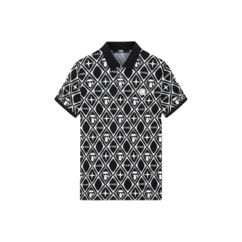 KARL LAGERFELD Polo Shirt Men's Black
