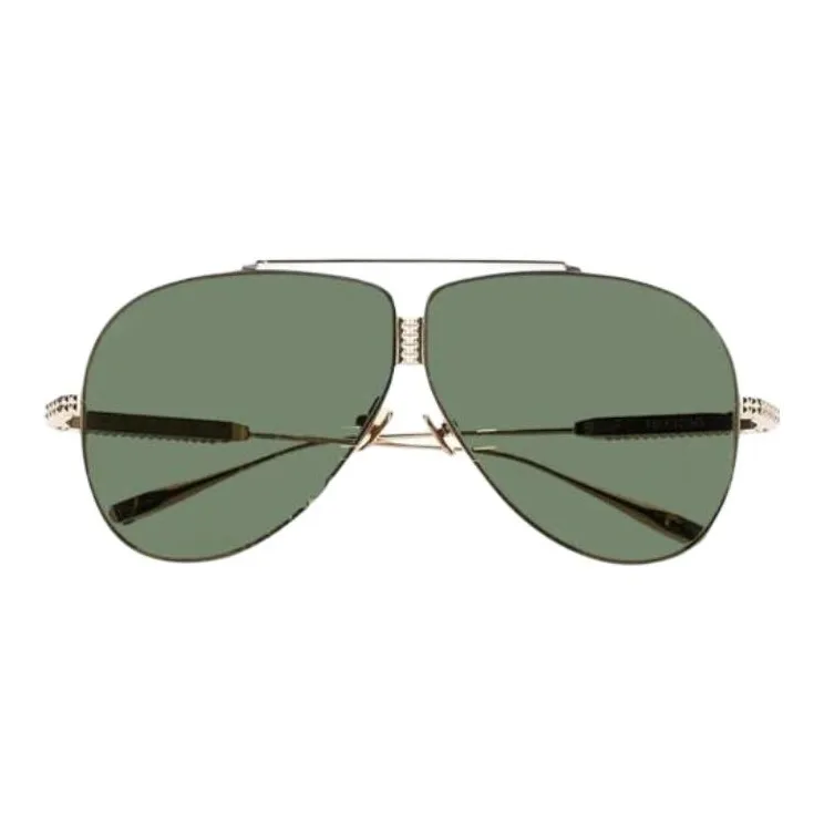 Valentino Titanium Aviator Sunglasses Women's Gold-0